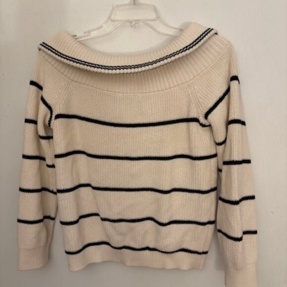 525 America Sierra Off-The-Shoulder Striped Sweater, NWOT, Size S - Picture 6 of 7